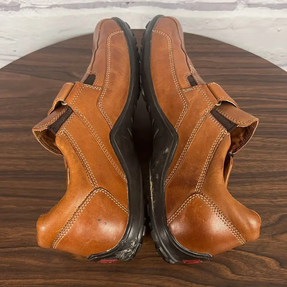Cole Haan Mens 9 Old Money Quiet Luxury Preppy Leather Vibram Strap Work Loafers